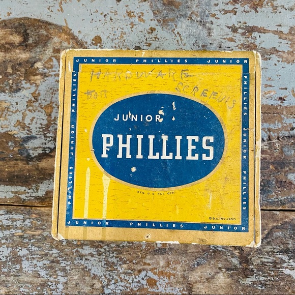 ♥️ Vintage ♥️ Junior Phillies Cigar Box - Picture 3 of 8